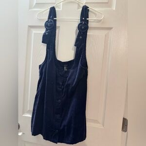 Forever 21 Dark Blue Corduroy Dress